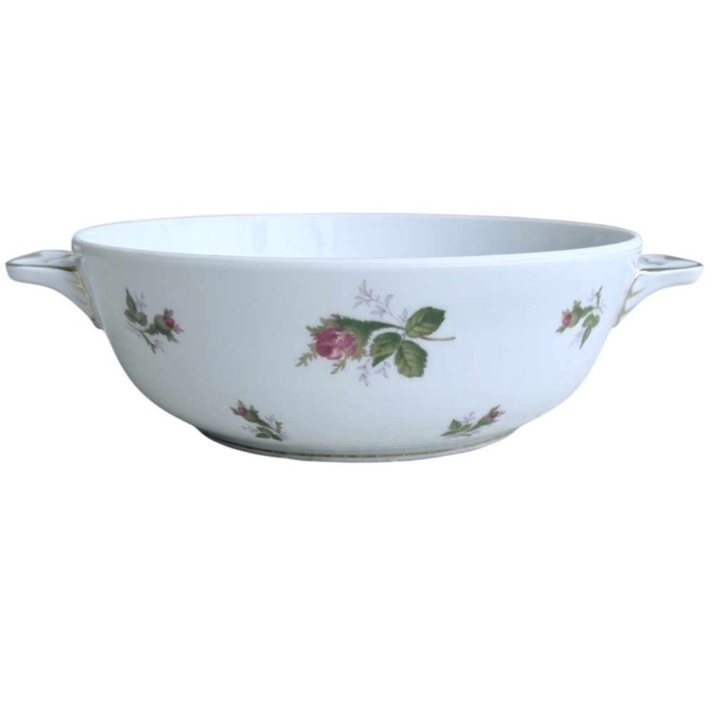 Vintage Floral Porcelain Serving Bowl
